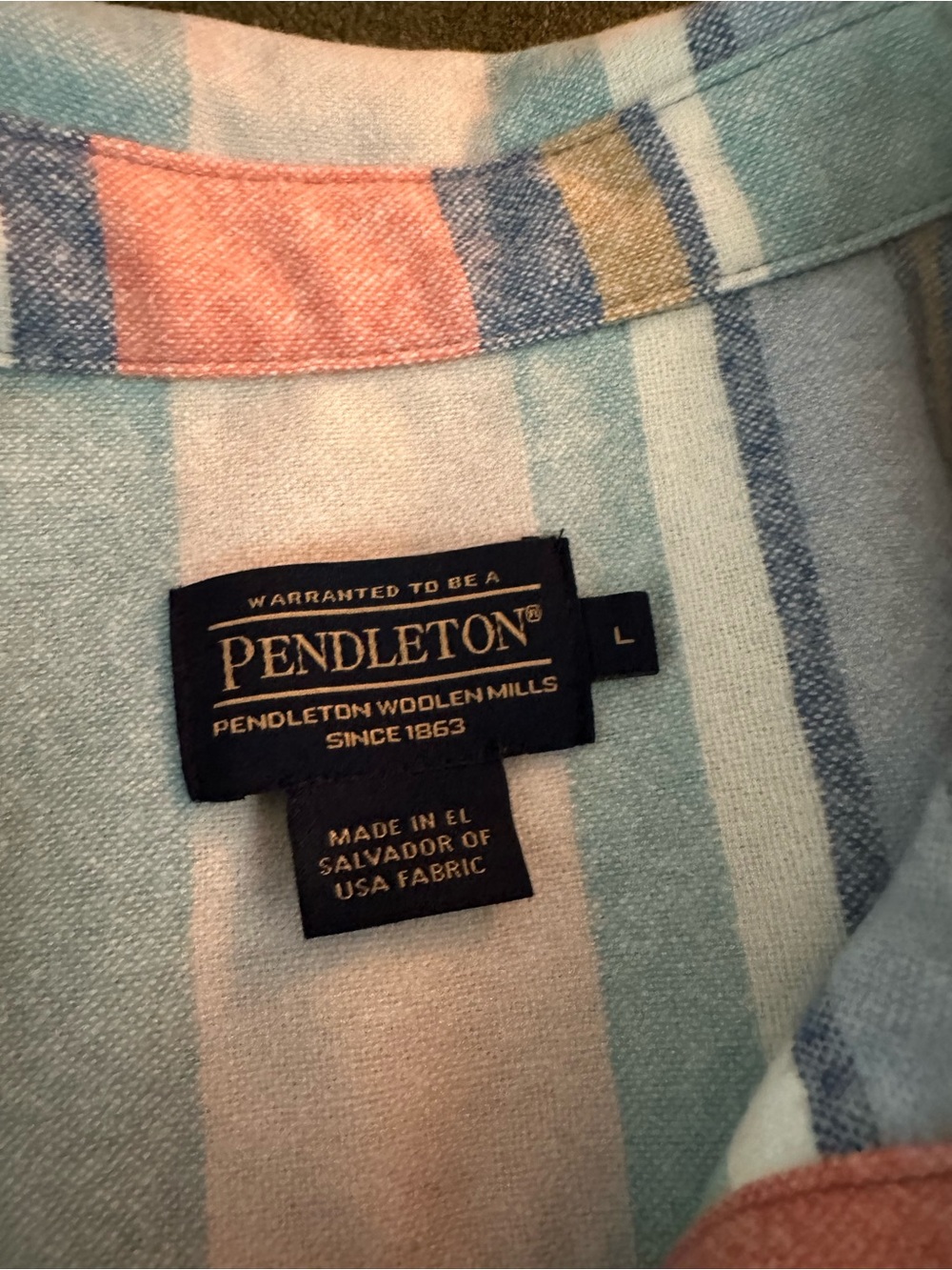 Pendleton Wool Board Shirt, large - Picture 2 of 4